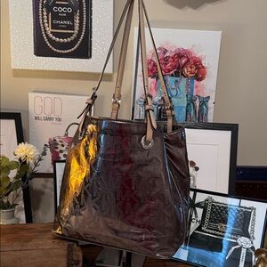 MICHAEL Michael Kors Metallic Brown/Gold Shoulder Bag